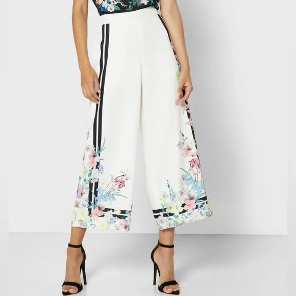 Ted Baker GIGGI Wide Cropped Culottes Pants - Picture 3 of 13